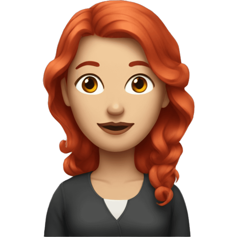 lady with red hair emoji