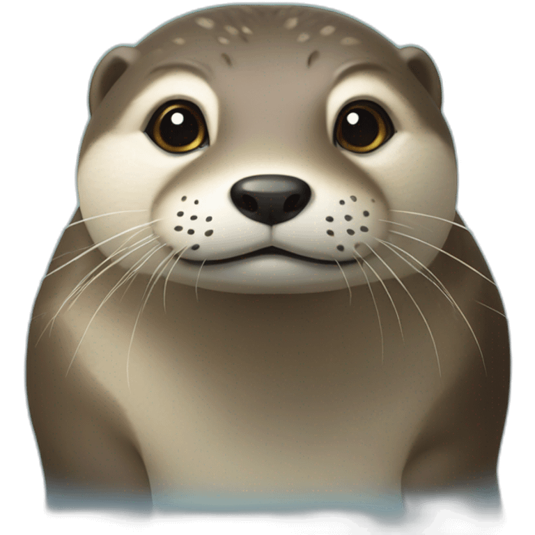 loutre sur une torue emoji