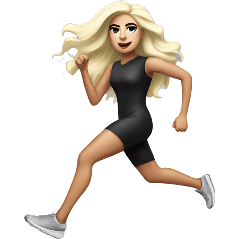 Lady Gaga running emoji