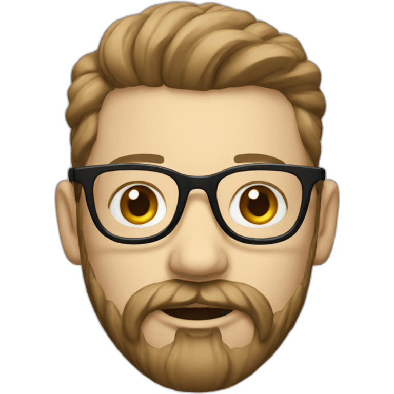 white hipster emoji