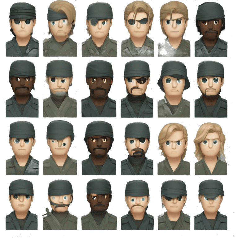 solid snake from metal gear solid emoji