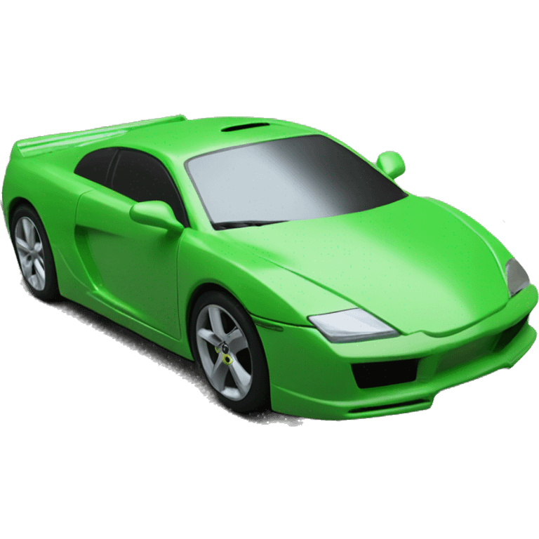 sport car green emoji