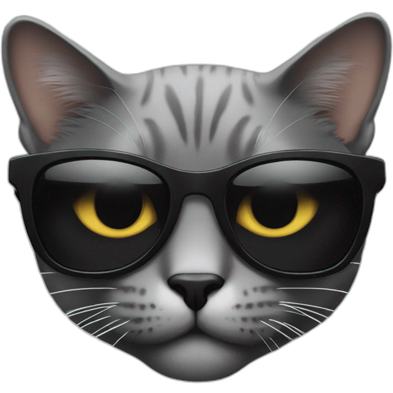 cat in black sunglasses emoji