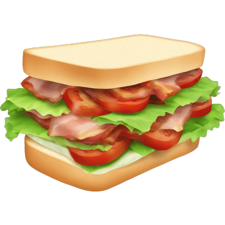 Bacon lettuce and tomato sandwich emoji