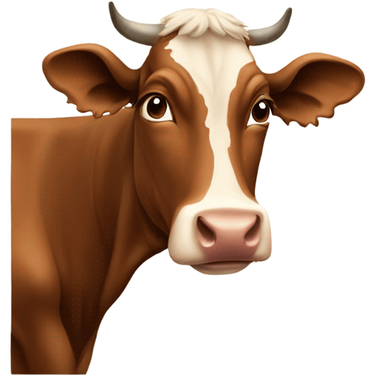 Brown cow emoji