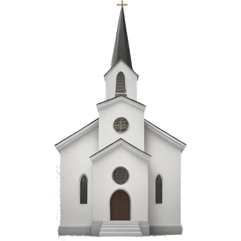 The White Church facing forward emoji