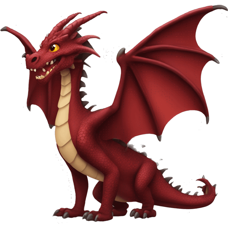 Dark red dragon  emoji