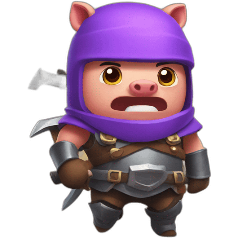 hog rider clash royale  emoji