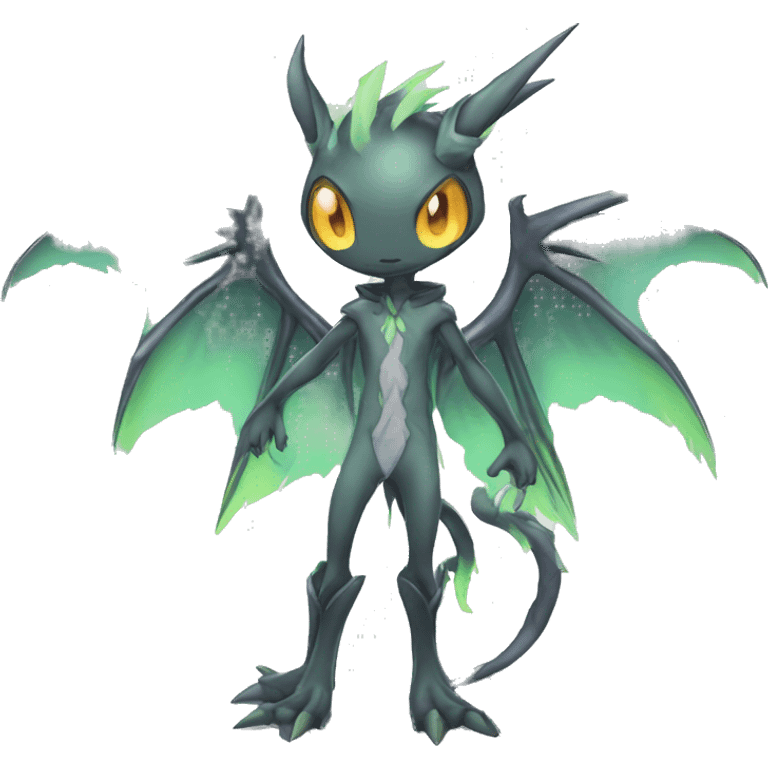 cute cool edgy sharp eldritch ethereal Digimon-Fakemon-animal full body emoji