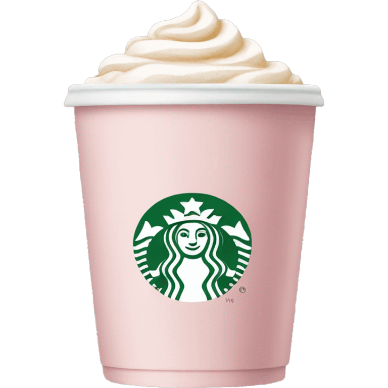 Light pink coffee Starbucks  emoji