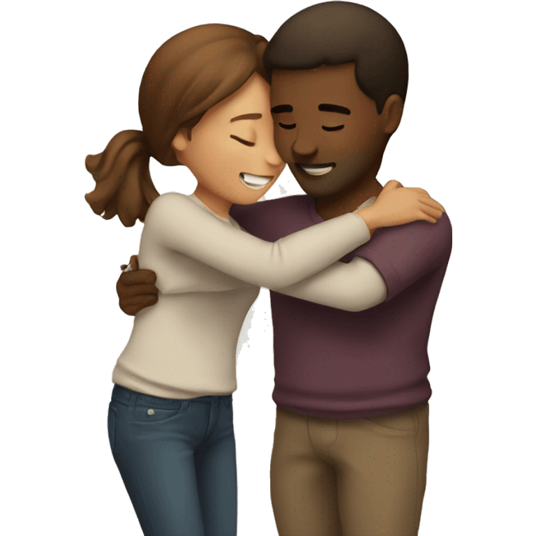 Couple hugging emoji