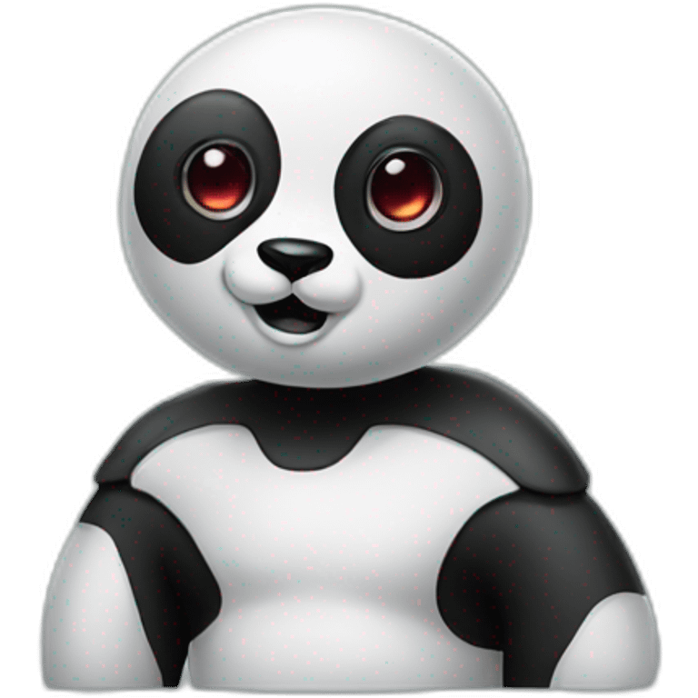 Alien and panda emoji