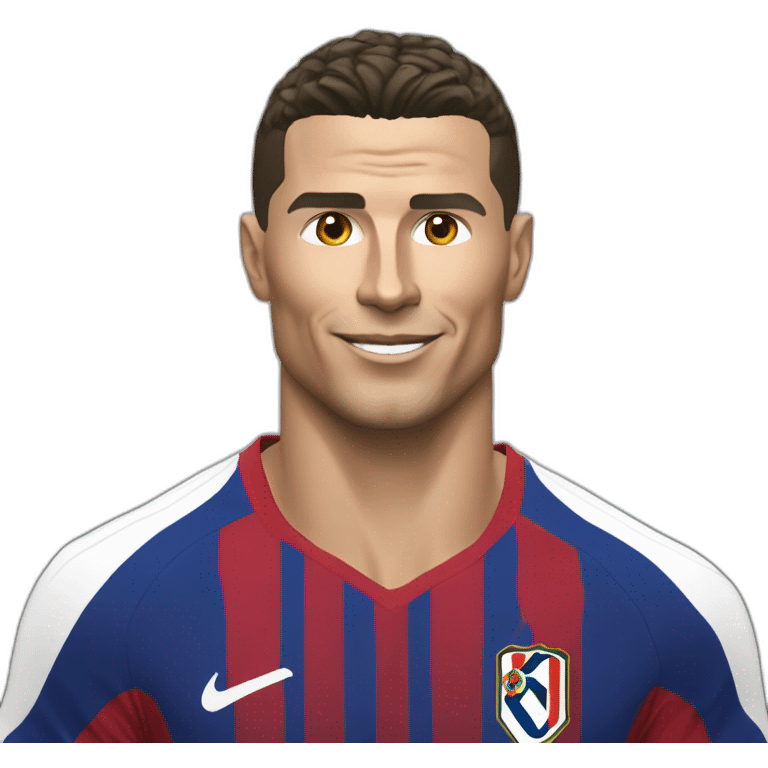 Ronaldo a côté d'une chèvre emoji