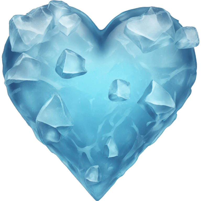 Ice heart emoji