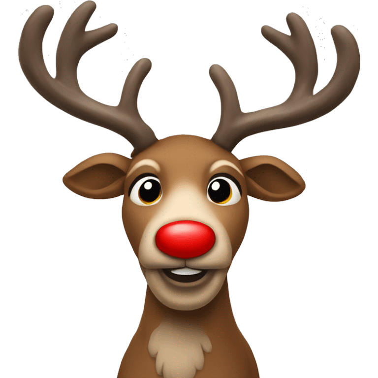 Red Nosed Reindeer emoji