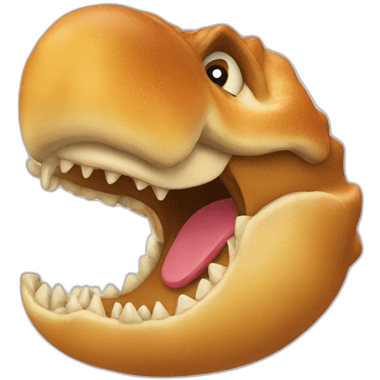 dino-eating-croissant emoji