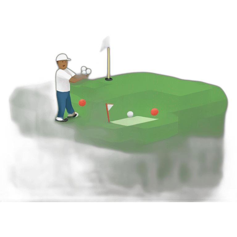 Oyarzaban jugando al golf emoji