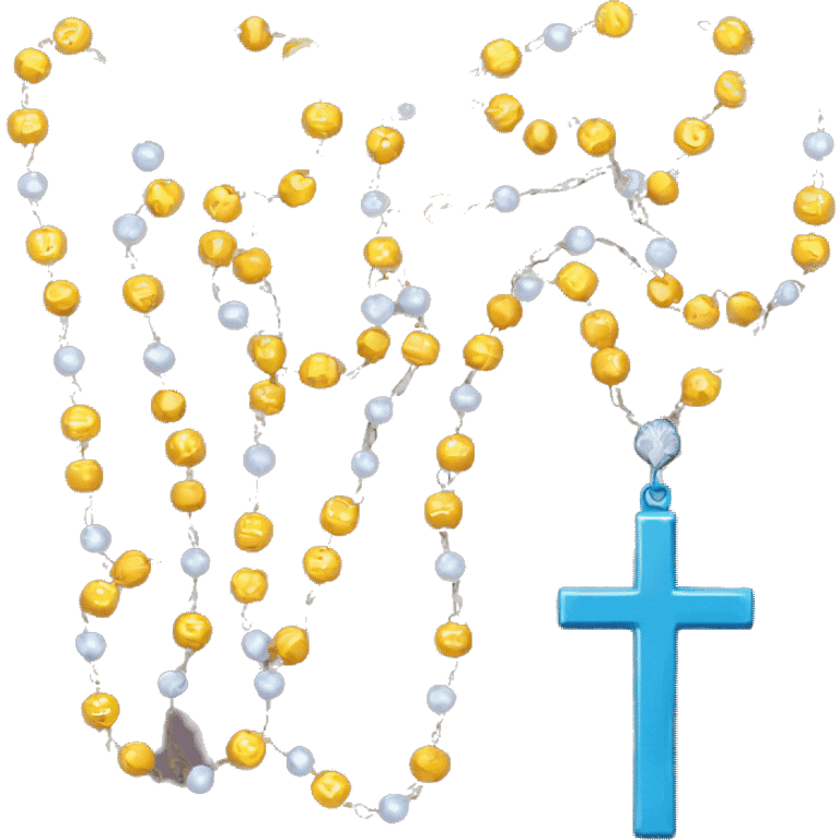 A Christian rosary emoji