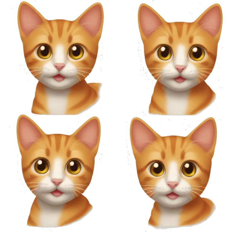 Orange tabby kitten emoji