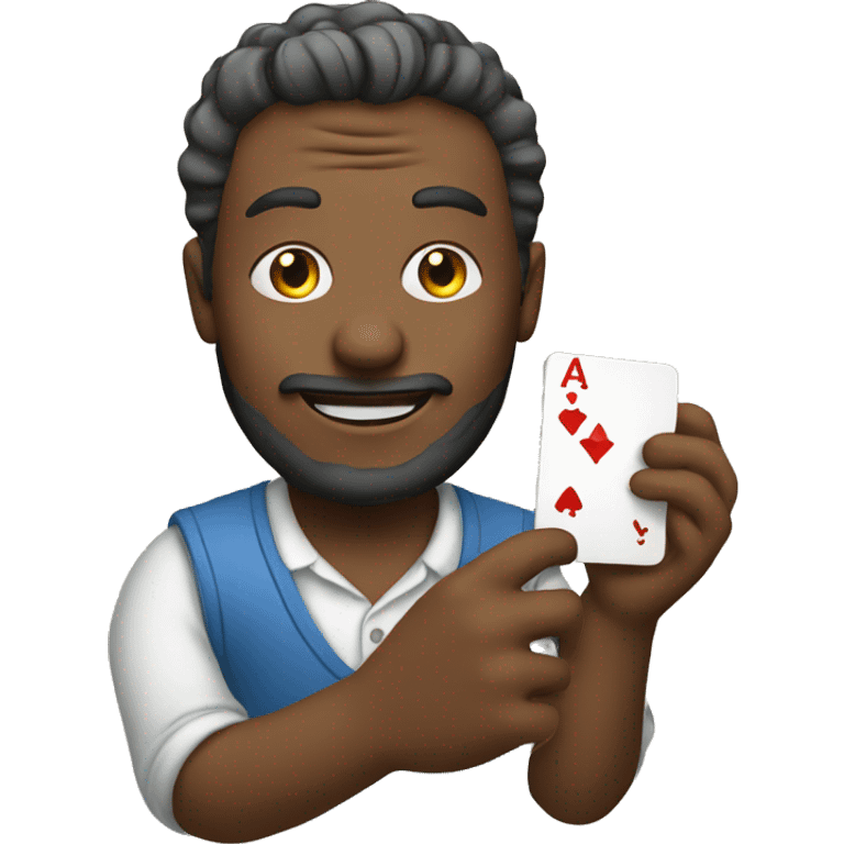 man playing cards emoji