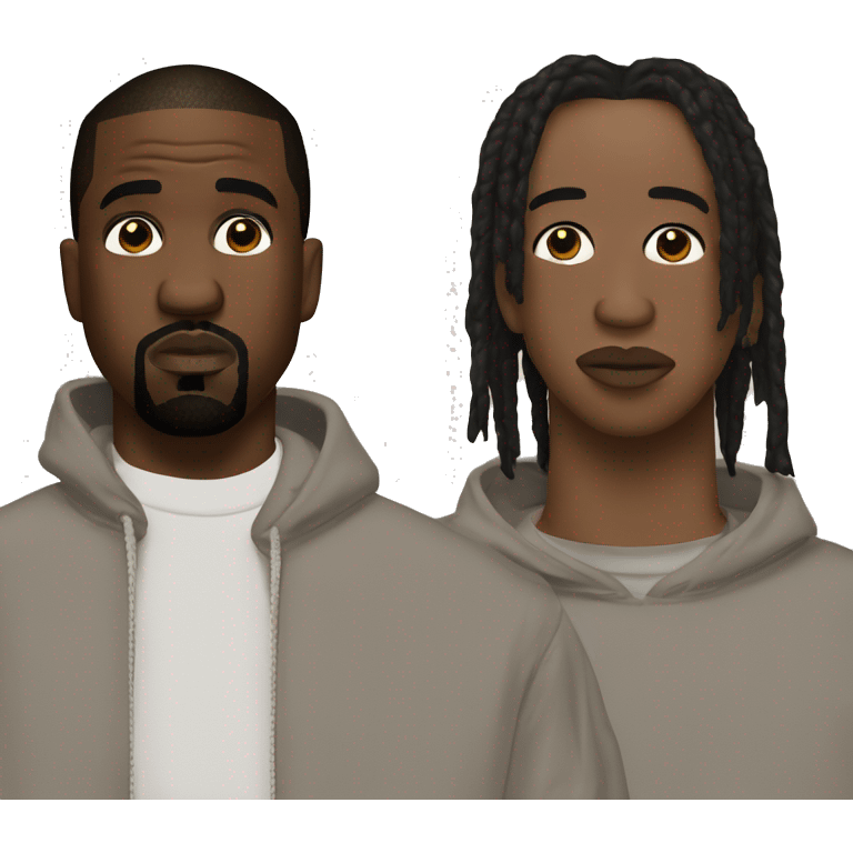 kanye west et travis scott emoji