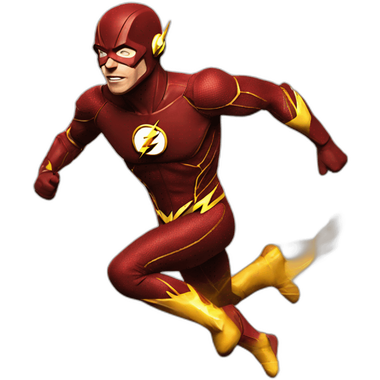 the flash running emoji