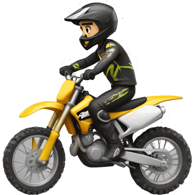 A man on a motocross bike emoji