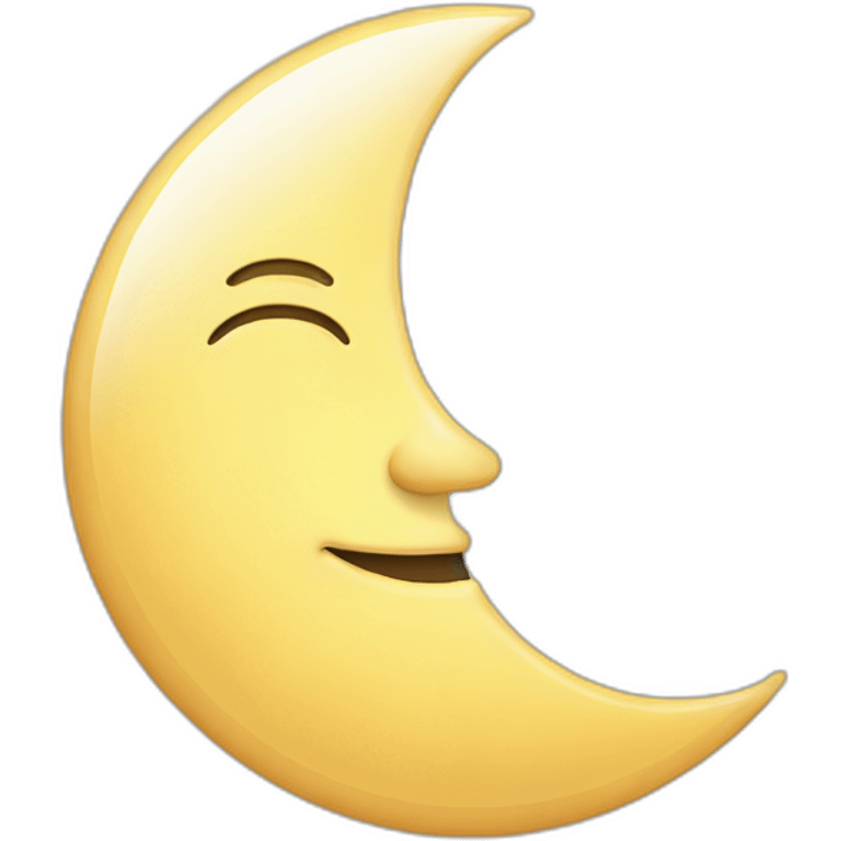 half sun half moon emoji