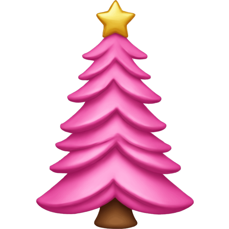 christmas tree pink with bows emoji