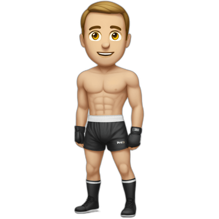 Macron in boxer emoji