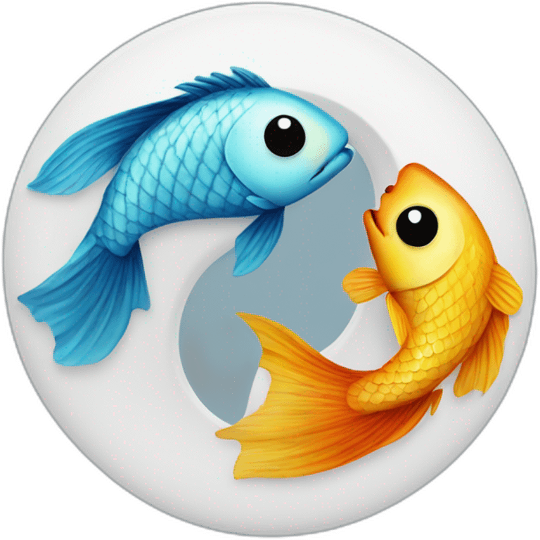 Yin yang fish emoji