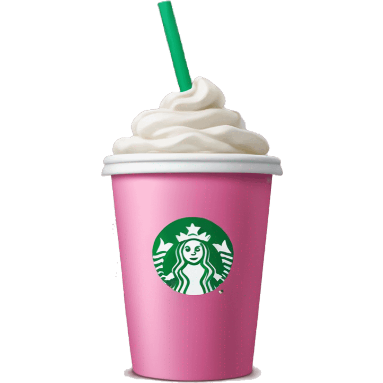 Pink Starbucks cup  emoji