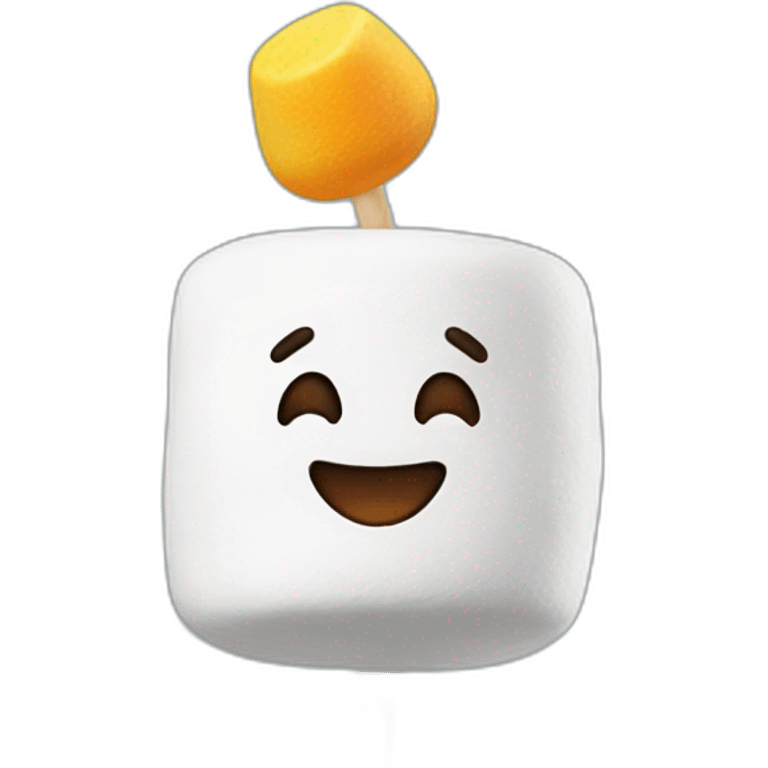 Marshmallow on a stick emoji