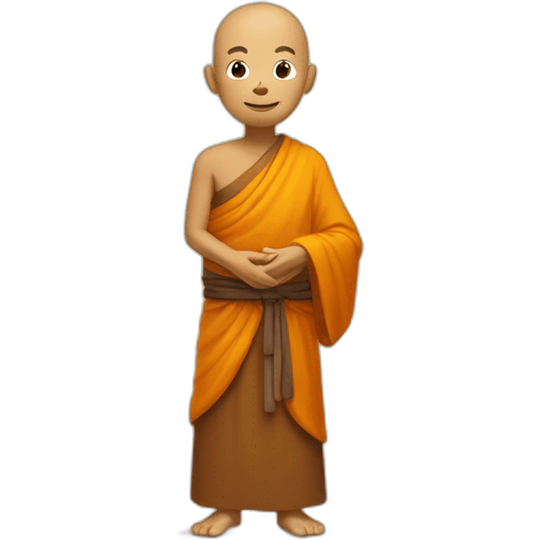 Monk with sunshine emoji