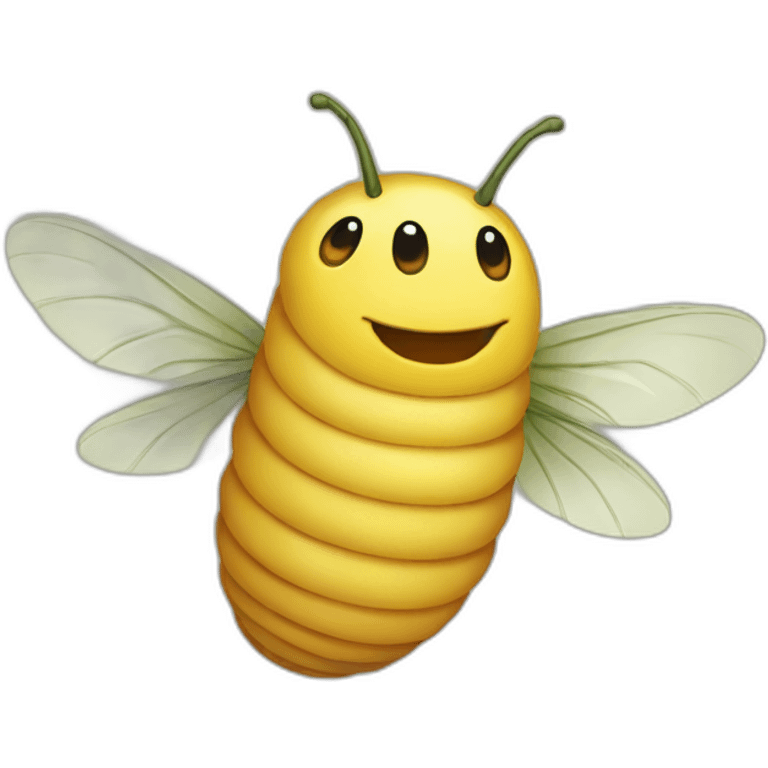 Larva with wings emoji