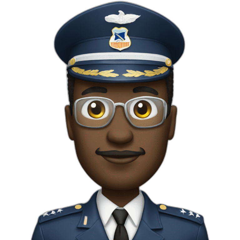 black air force one emoji