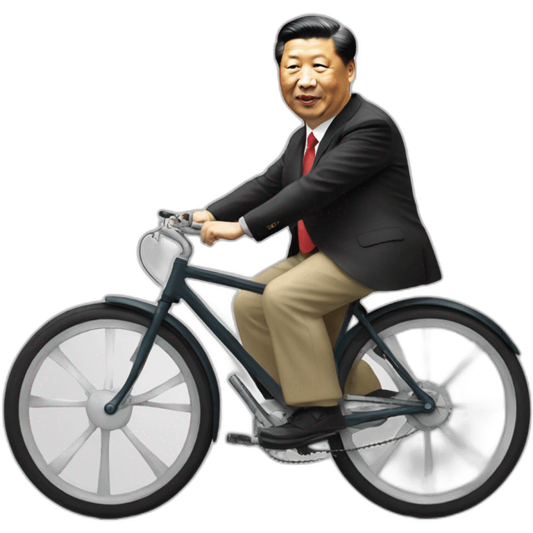 Xi jinping on a bicycle emoji