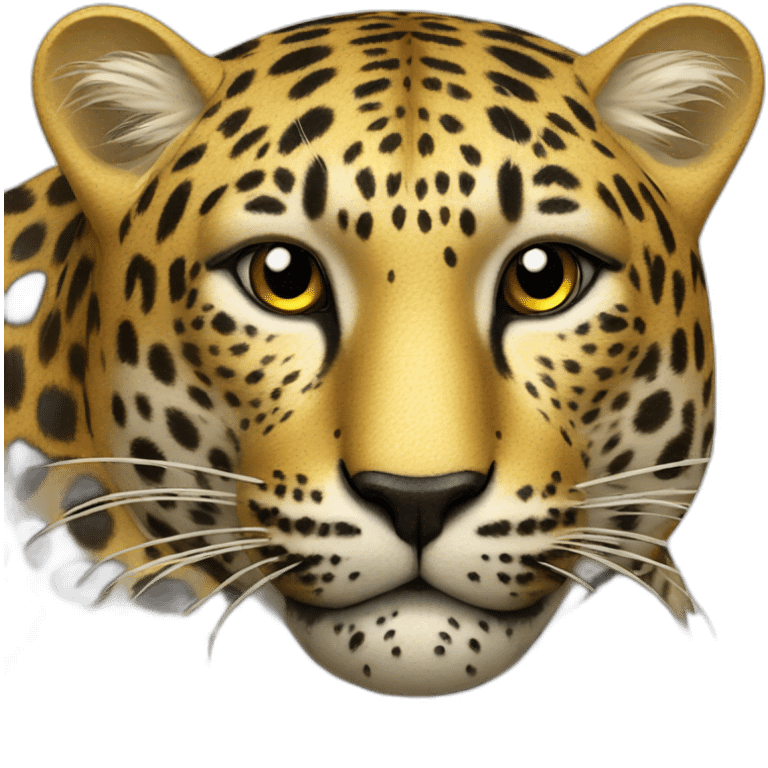 leopard and district leather emoji