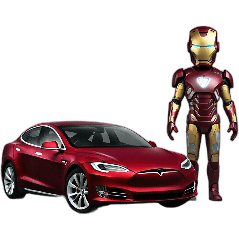 iron man en tesla emoji