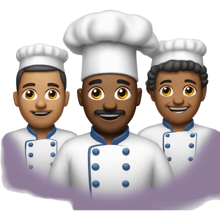 The two big cooks and one long sosage  emoji