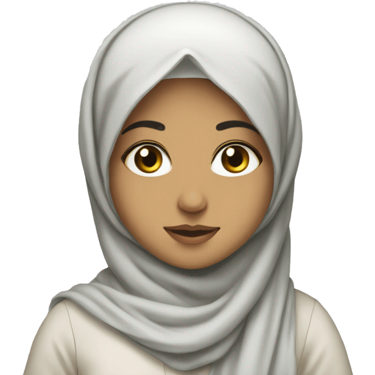 Muslim Pakistani girl with pretty hijab emoji