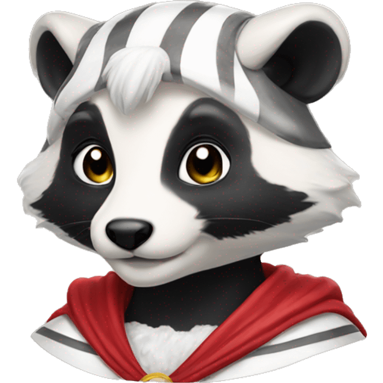 badger in sailormoon costume emoji