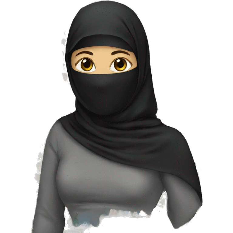 Girl with niqab emoji