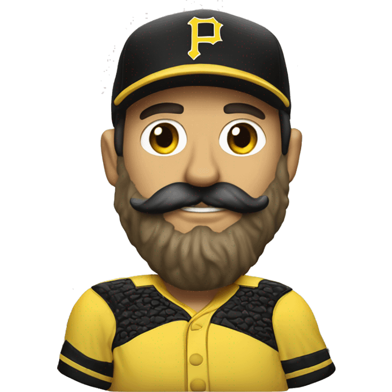 Paul Skenes  moustache Pittsburgh pirates pitcher emoji