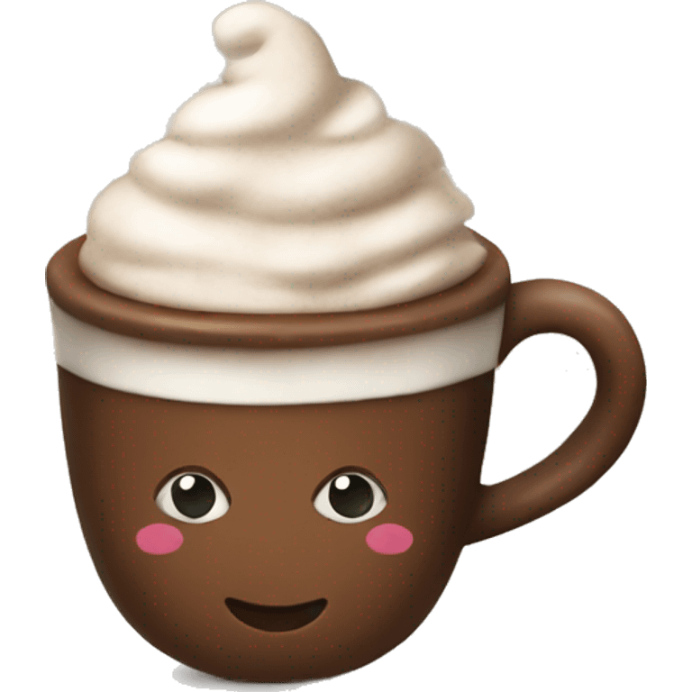 Cute Christmas hot cocoa  emoji