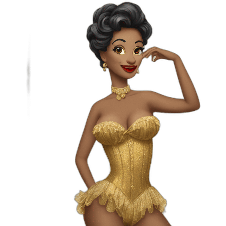 Burlesque dánceme emoji