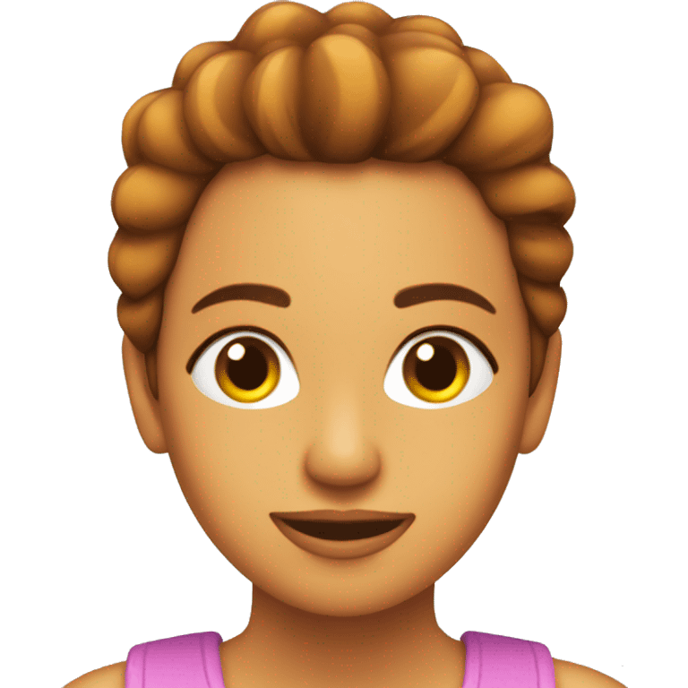 chica pelirroja con pecas  emoji