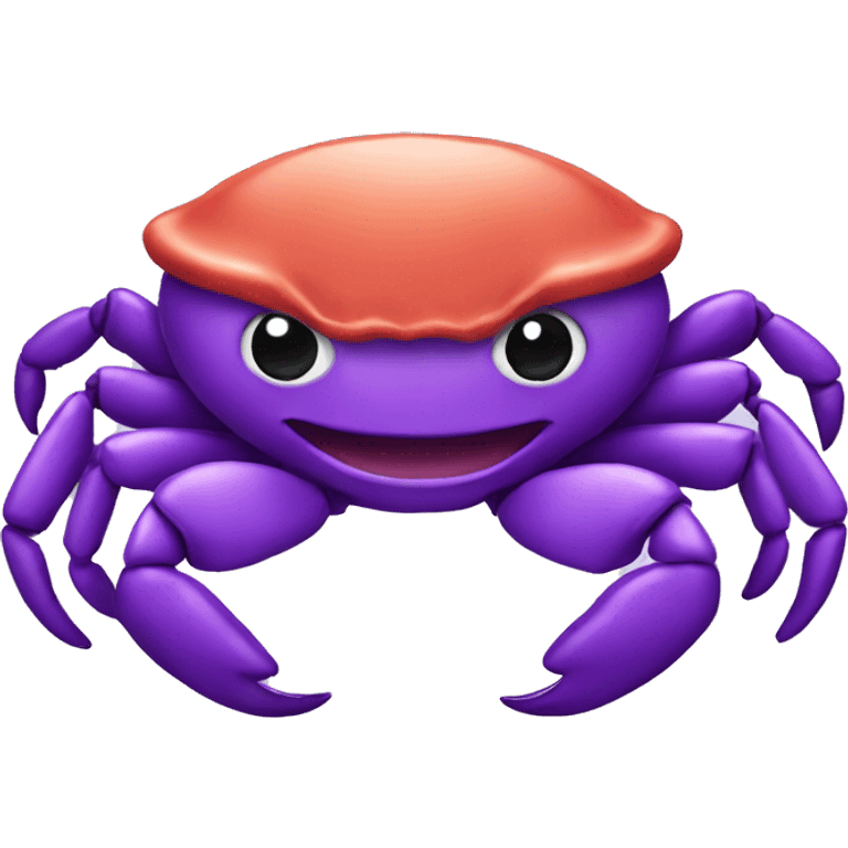 a purple crab emoji