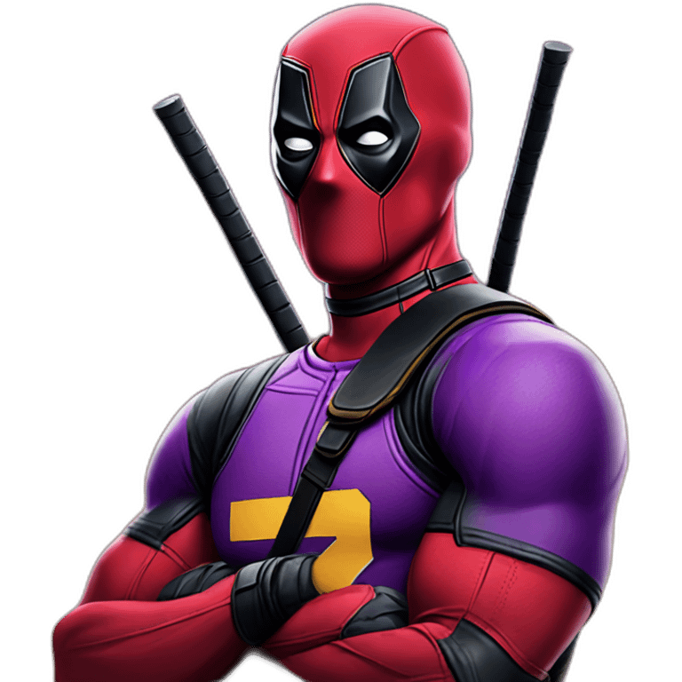 deadpool in lakers jersey emoji