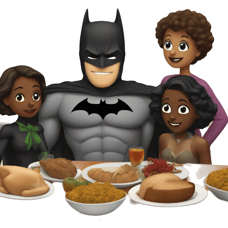 Batman family thanksgiving  emoji